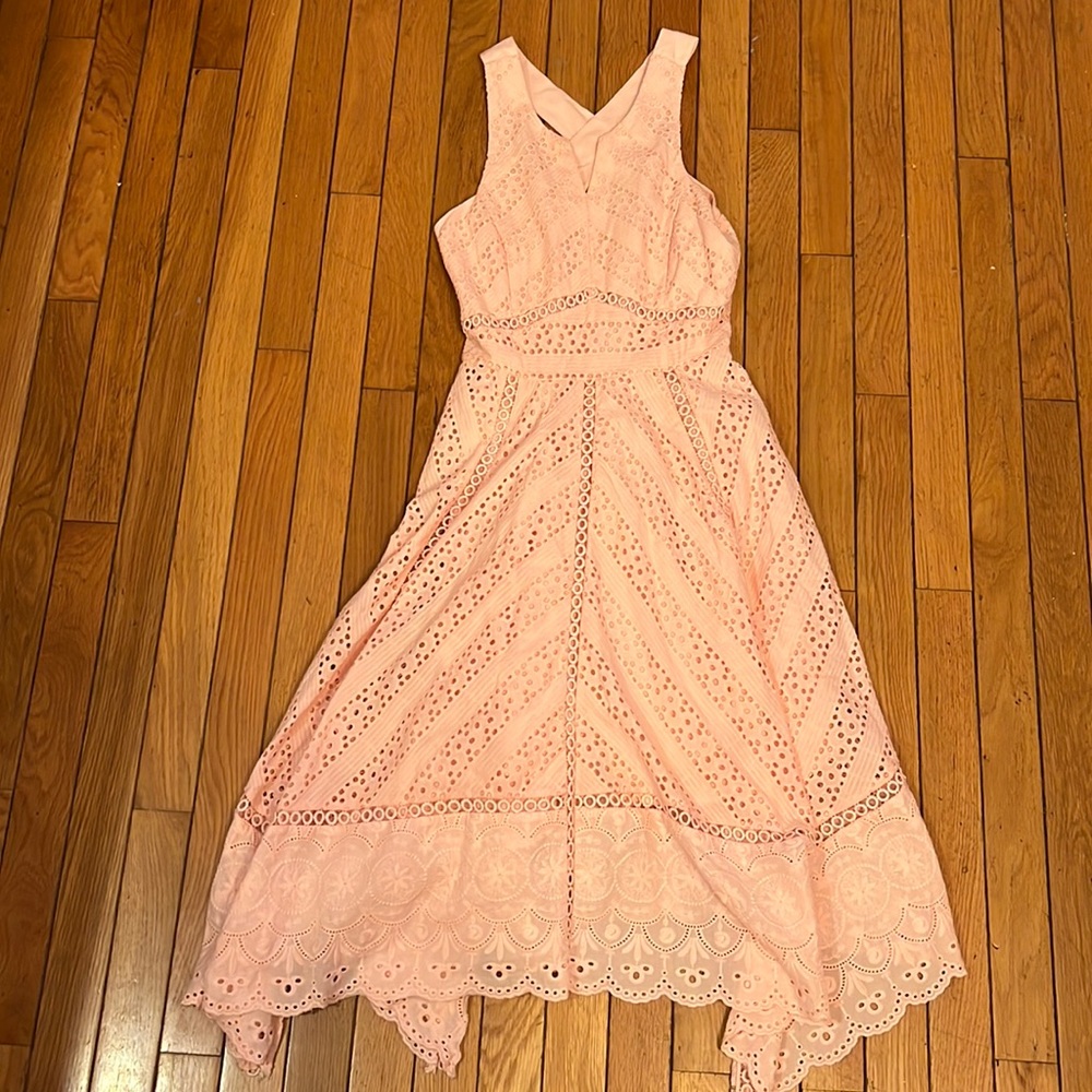 Antonio Melani pink eyelet dress